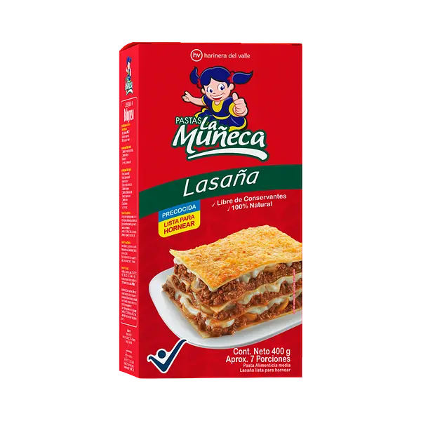 Pasta Para Lasagna La Muñeca