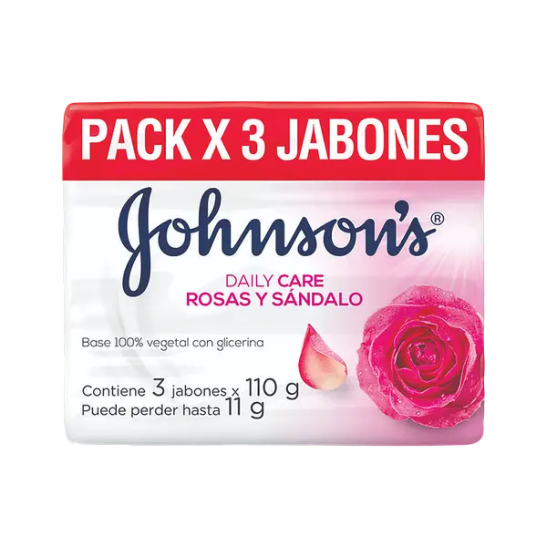 Jabon De Baño Rosas y Sandalo Johnsons