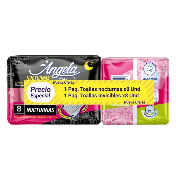 Toalla Nocturna+Gratis Toalla Invisible Angela