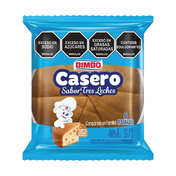 Ponque Tres Leches Bimbo