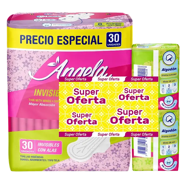 Toalla Invisible+Gratis Protectores Angela