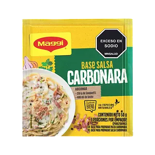 Base Para Salsa Carbonara En Sobre Maggi