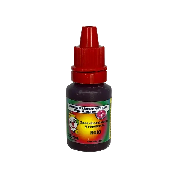 Color Liquido Rojo Gotero