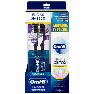 Crema Detox + 2 Cepillos Oral B