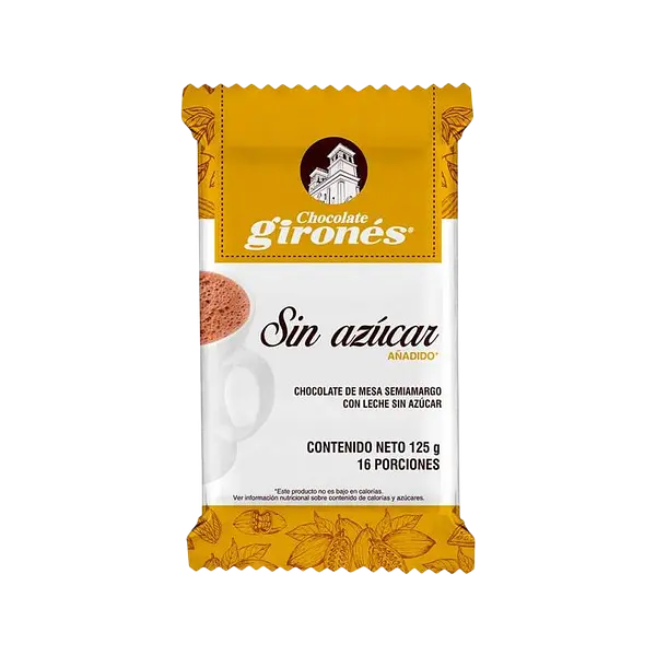 Choco Light Sin Azucar Clasico Pastilla Girones