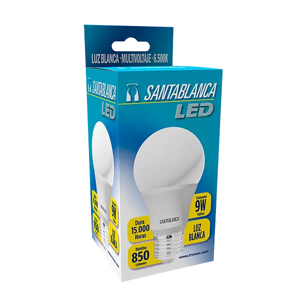 Bombillo Led Santablanca 9W