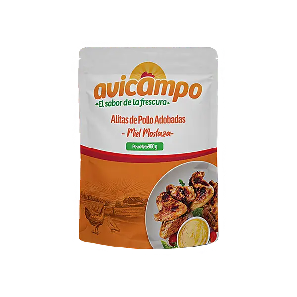 Alitas De Pollo Miel Mostaza Avicampo