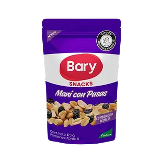 Mani Sal Con Uvas Pasas Bary