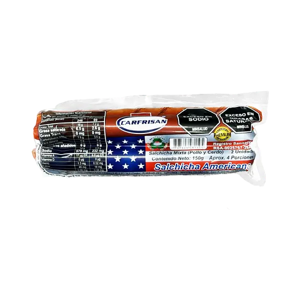 Salchicha Americana Carfrisan 