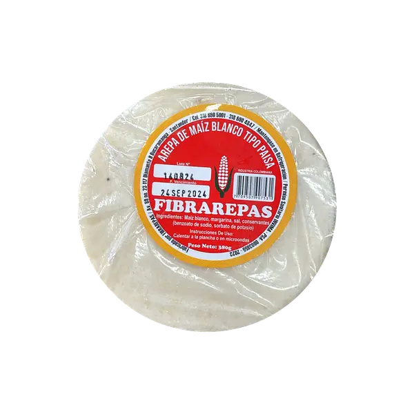 Arepa Paisa Fibra Arepa