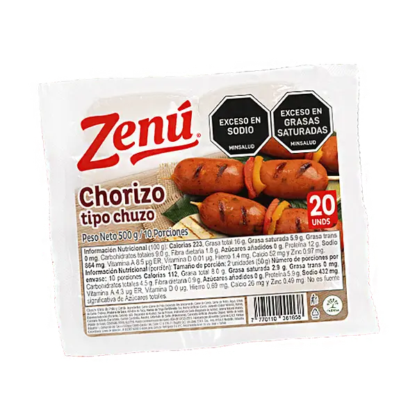 Chorizo Tipo Chuzo Zenu