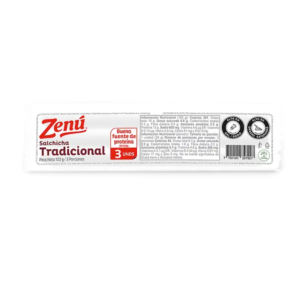 Salchicha Tradicional Zenu