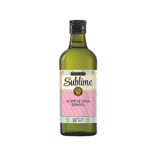 Aceite De Oliva Vidrio Sublime