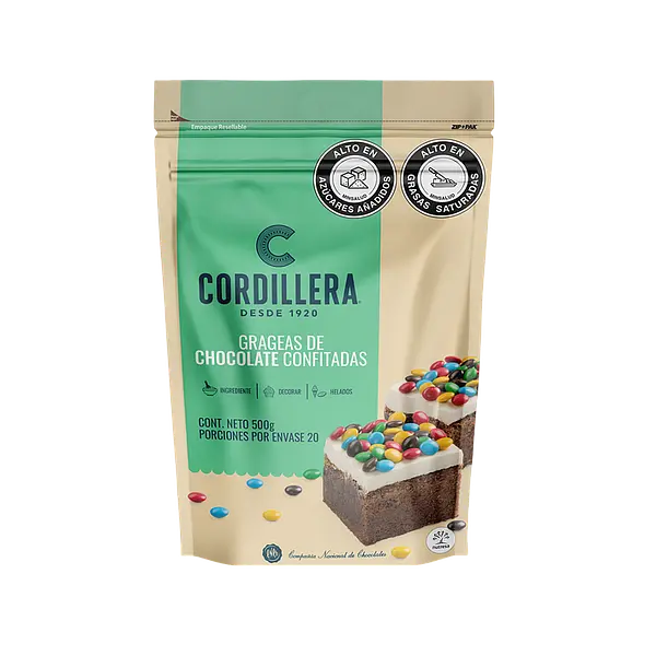 Grageas De Chocolate Confitadas Cordillera