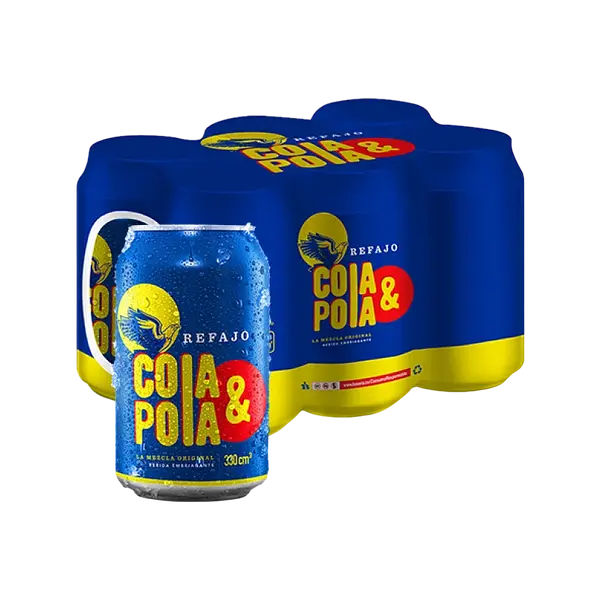 Bebida Colombiana En Lata Cola&Pola 