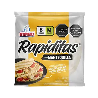 Tortillinas Talla M Mantequilla Bimbo