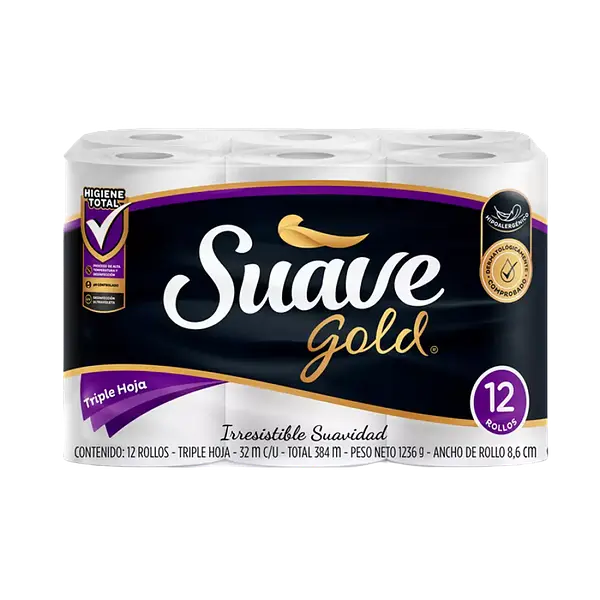 Papel Higienico TripleHoja Suave Gold