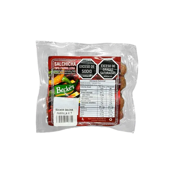 Salchicha Parrilla Becker 