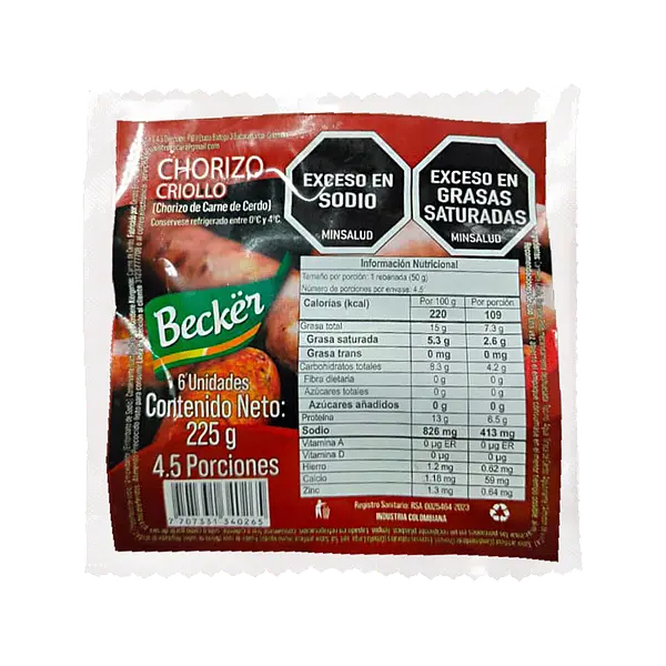 Chorizo Mini Becker 