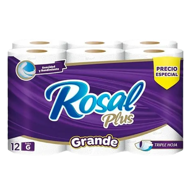 Papel Higienico Grande 2en1 Rosal