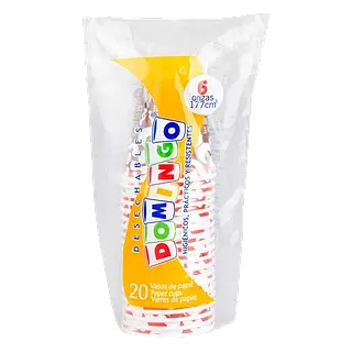 Vaso Carton 6oz Domingo