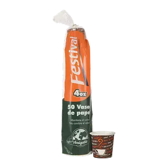 Vaso Carton 4oz Festival