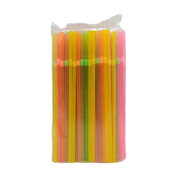 Pitillo Flexible Colores