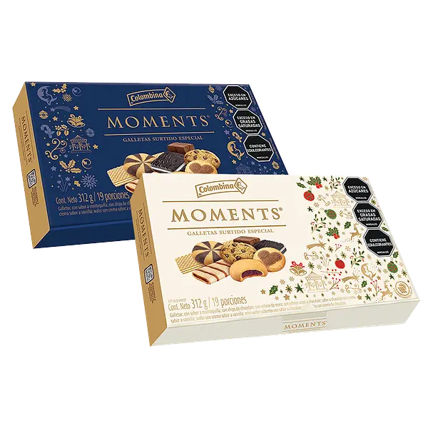 Galleta Moments Caja (azul-roja)