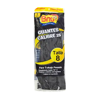 Guantes Latex T-8 Calibre25