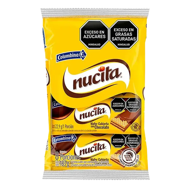 Galleta Wafer Cubierta Nucita 