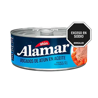 Atun Bocados Aceite Alamar