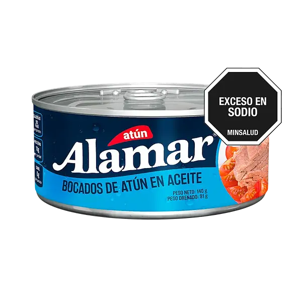 Atun Bocados Aceite Alamar