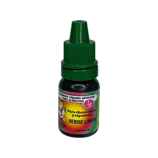 Color Liquido Verde Limon Gotero