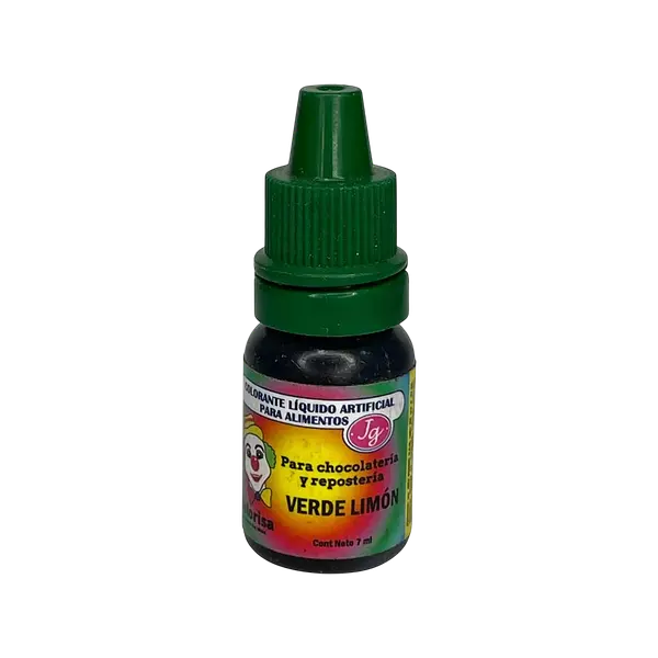 Color Liquido Verde Limon Gotero