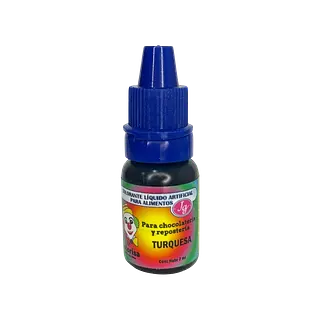 Color Liquido Turquesa Gotero