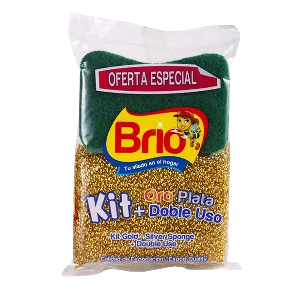Esponja Kit Oro/Plata+Doble Uso Piter