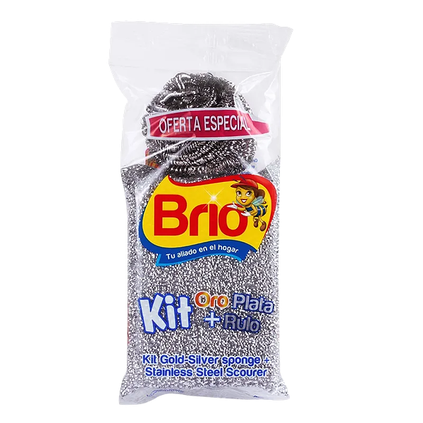 Esponja Kit Oro/Plata+Rulo Brio