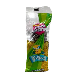 Esponja Kit Oro/Plata+AceroInox Piter