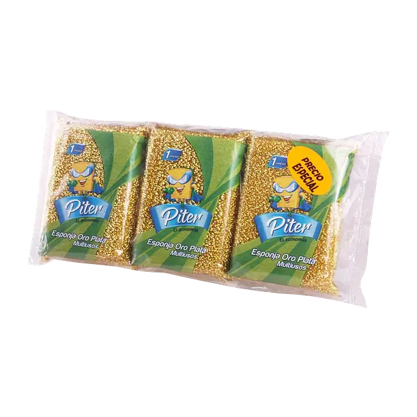 Esponja Oro/Plata Precio Especial Piter