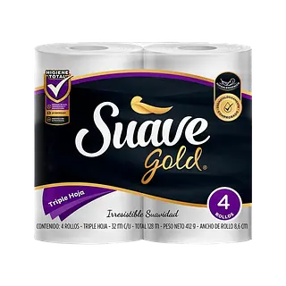 Papel Higienico Triple Hoja Suave Gold