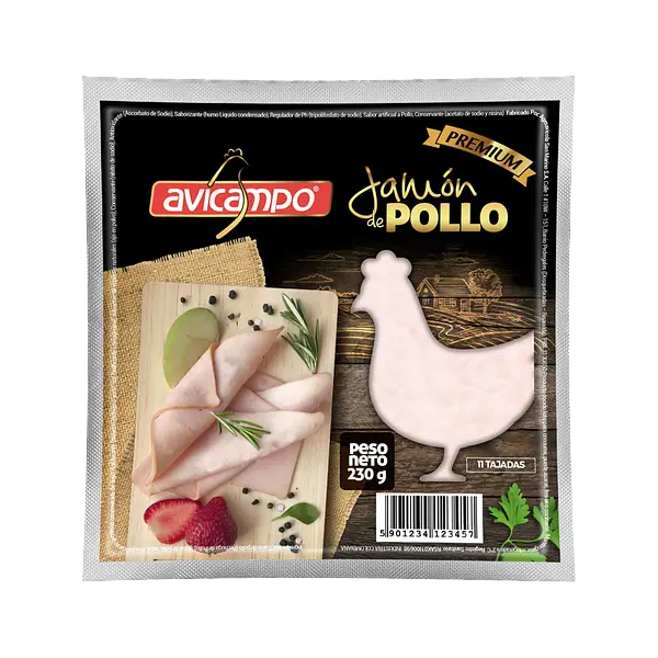 Jamon De Pollo Avicampo 