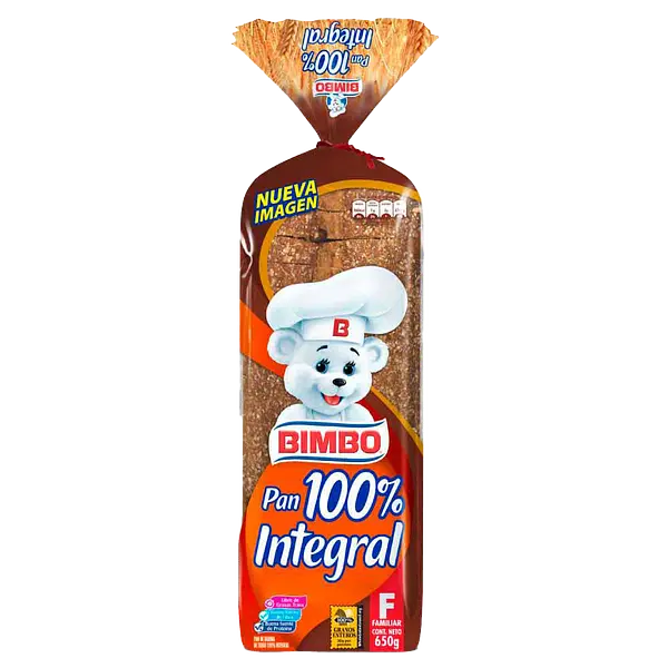 Pan Tajado Integral Bimbo