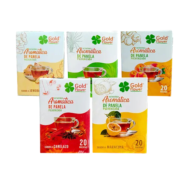 Té Aromatica Panela Sabores Surtidos Gold
