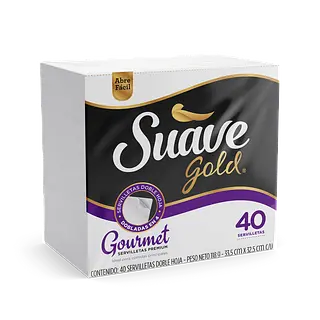 Servilleta Gourmet x40 Suave Gold 