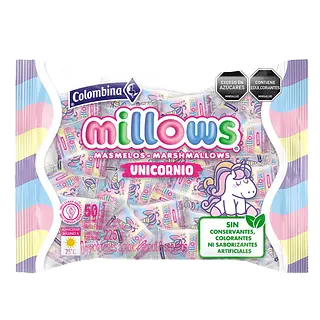 Masmelos Empacados Unicornio Millows