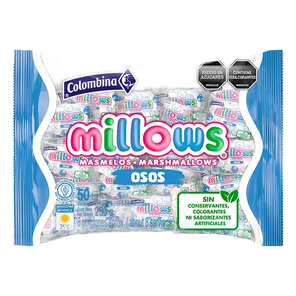 Masmelos Empacados Osos Millows