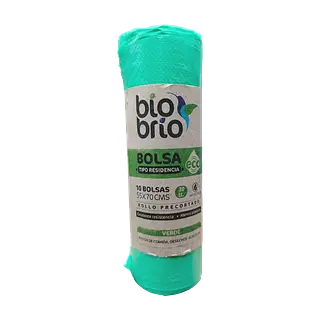 Bolsa Aseo Rollo 55x70 Verde