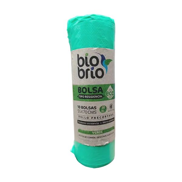 Bolsa Aseo Rollo 55x70 Verde