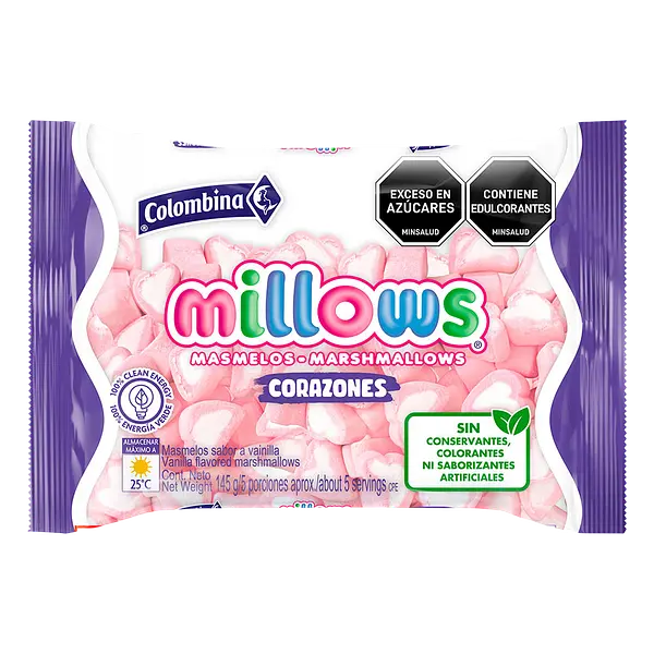 Masmelos Corazones Millows