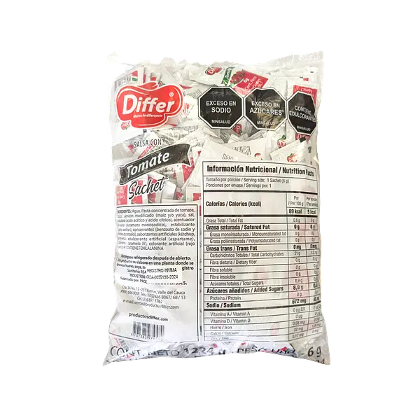 Salsa De Tomate En Sobres Differ